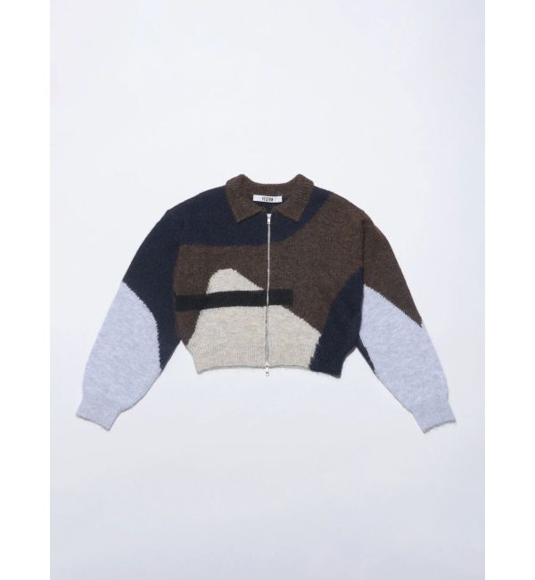 EMODA「【VEQUM】JACQUARD PATTERN KNIT」|ニット・セーター|ブラウン