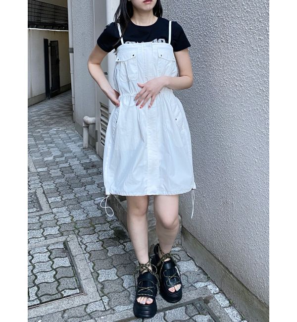 MURUA「ウエストドロストミニワンピース」|ワンピース|