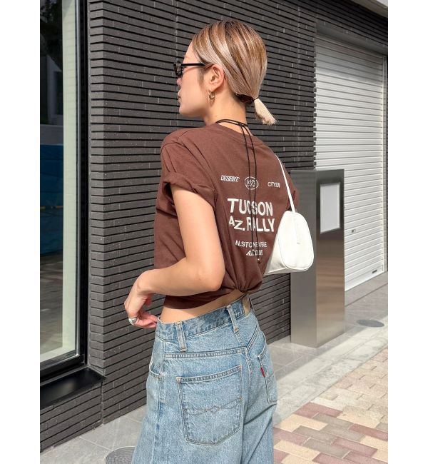 Ungrid「カラーエンブロイダリーTee」|Tシャツ・カットソー|