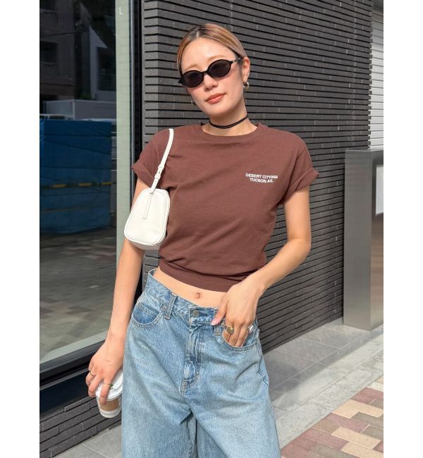 Ungrid「カラーエンブロイダリーTee」|Tシャツ・カットソー|