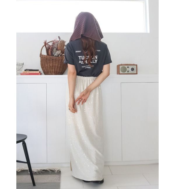 Ungrid「カラーエンブロイダリーTee」|Tシャツ・カットソー|