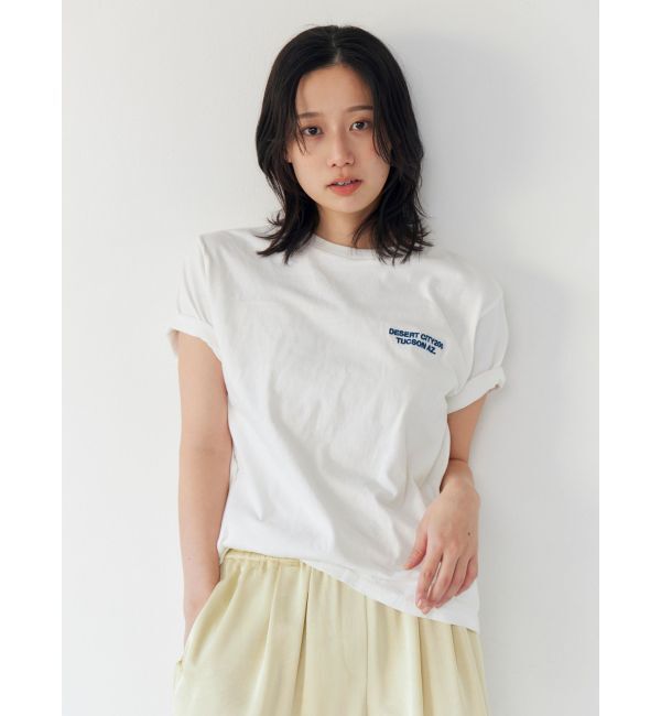Ungrid「カラーエンブロイダリーTee」|Tシャツ・カットソー|