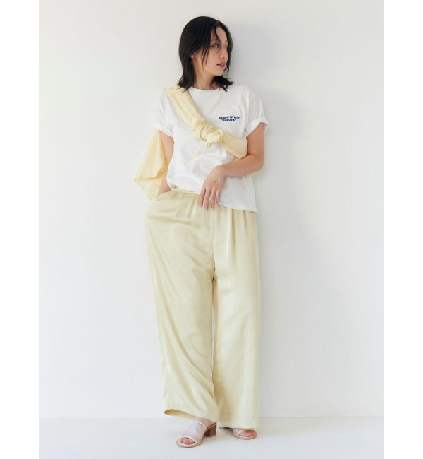 Ungrid「カラーエンブロイダリーTee」|Tシャツ・カットソー|