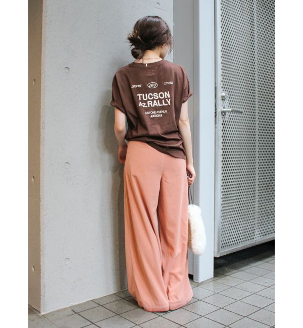Ungrid「カラーエンブロイダリーTee」|Tシャツ・カットソー|