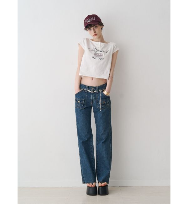 jouetie「【SOMETHING&times;PosTokyo】BUSH FLARE DENIM」|デニム|