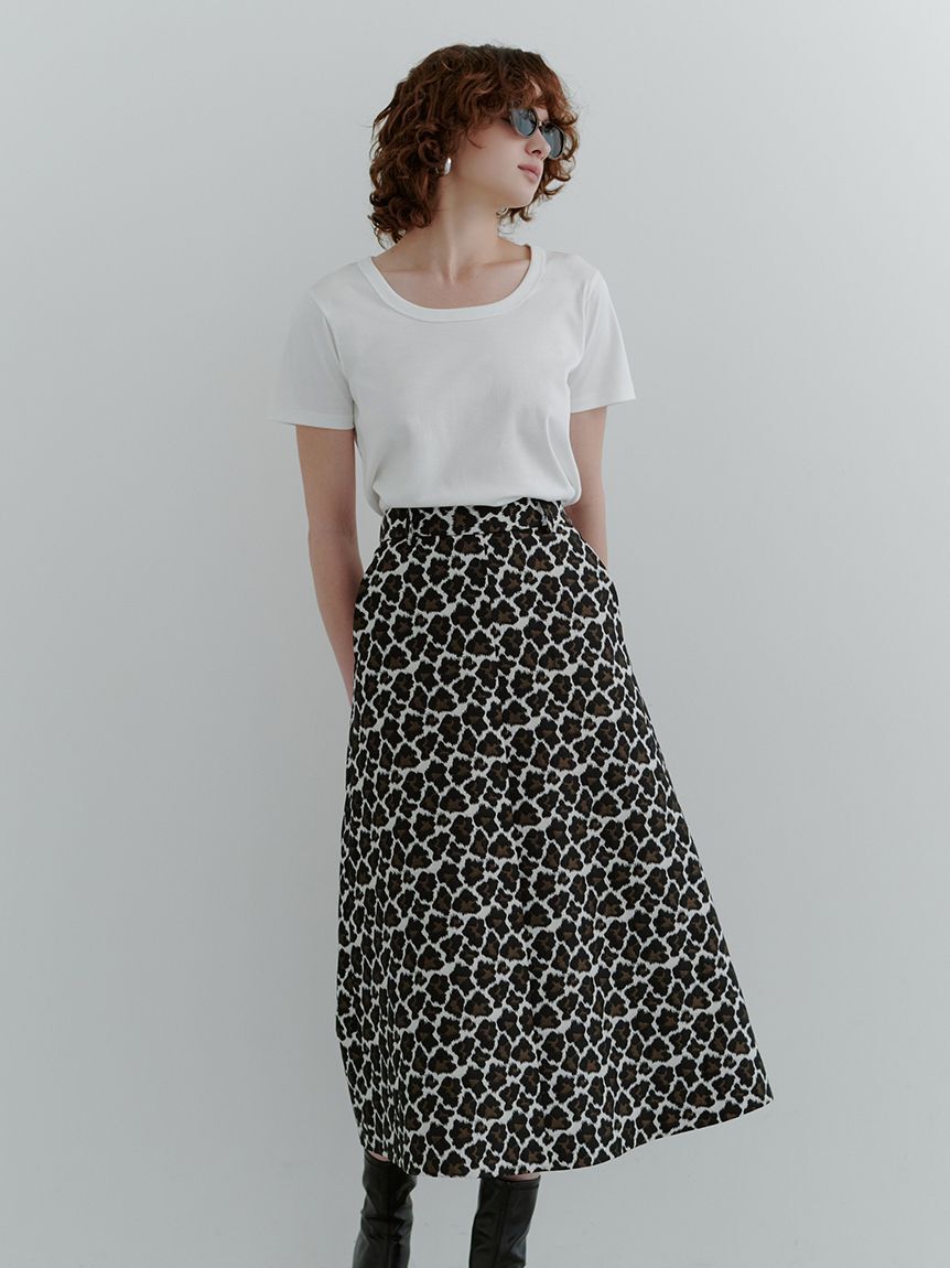 Mila Owen「シルキータッチＵネックTシャツ」|Tシャツ・カットソー|