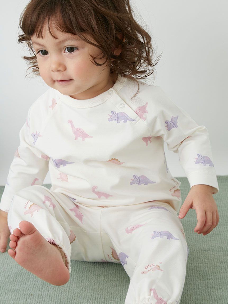 GELATO PIQUE KIDS & BABY「【BABY】ダイナソー柄ロンT」|その他ベビーウェア|