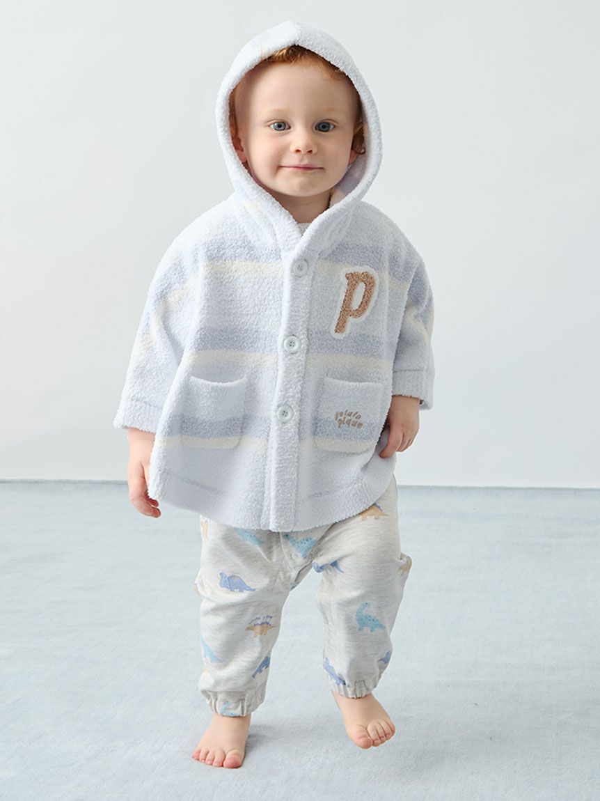 GELATO PIQUE KIDS & BABY「【BABY】エアリーモコランダムボーダーポンチョ」|その他ベビーウェア|