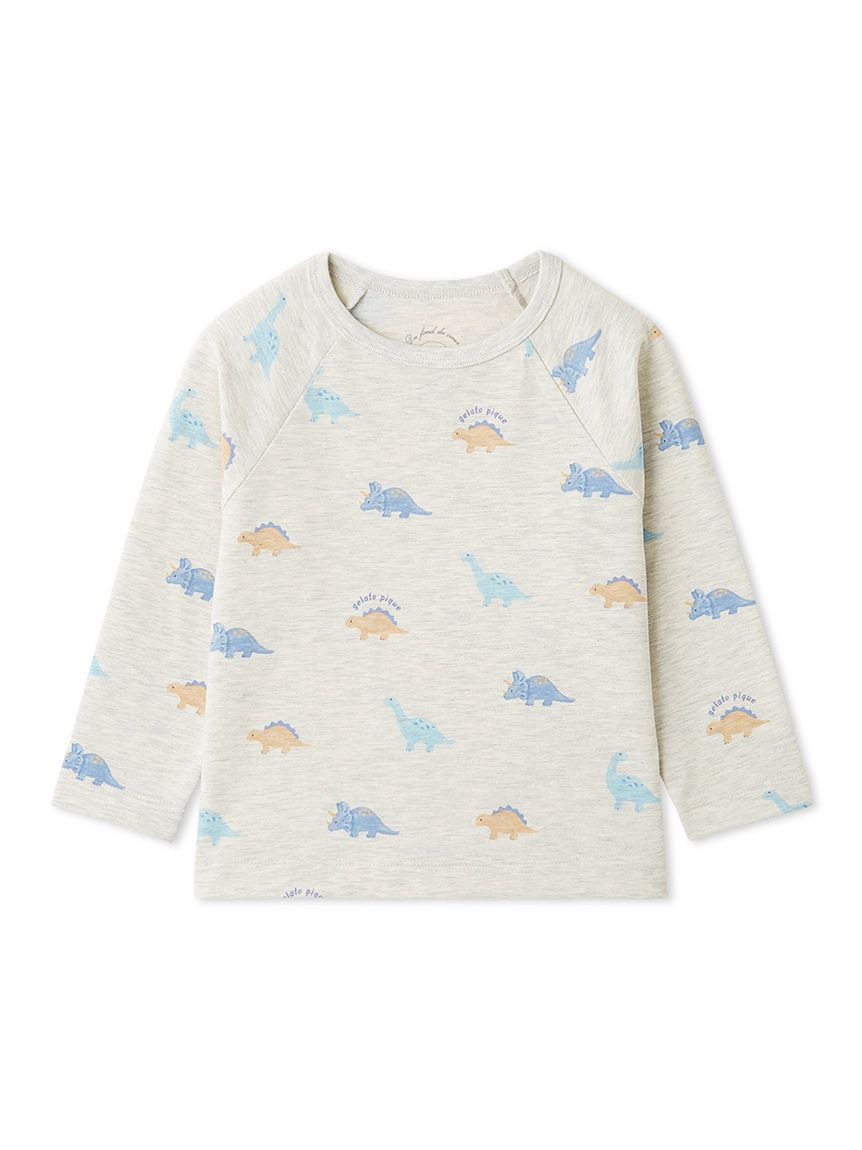 GELATO PIQUE KIDS & BABY「【KIDS】ダイナソー柄ロンT」|ルームウェア|