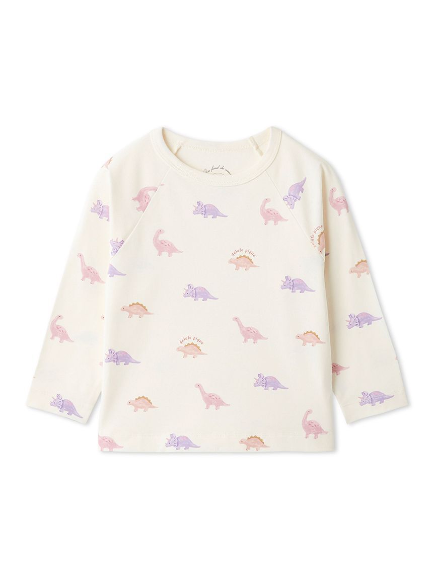 GELATO PIQUE KIDS & BABY「【KIDS】ダイナソー柄ロンT」|ルームウェア|