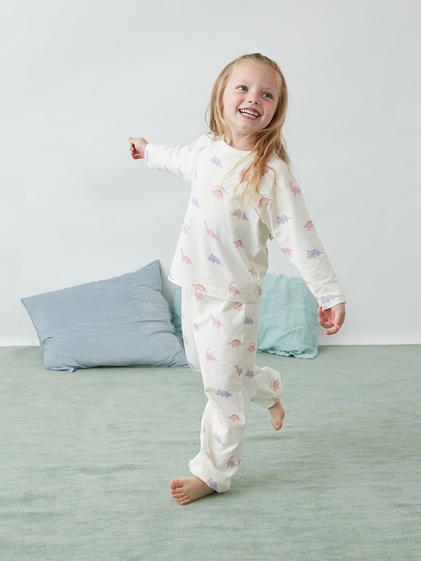 GELATO PIQUE KIDS & BABY「【KIDS】ダイナソー柄ロンT」|ルームウェア|