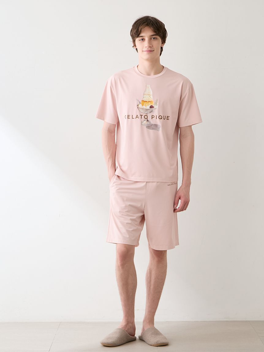 GELATO PIQUE HOMME「【HOMME】【接触冷感】【抗菌防臭】シロクマプリンTシャツ」|ルームウェア|
