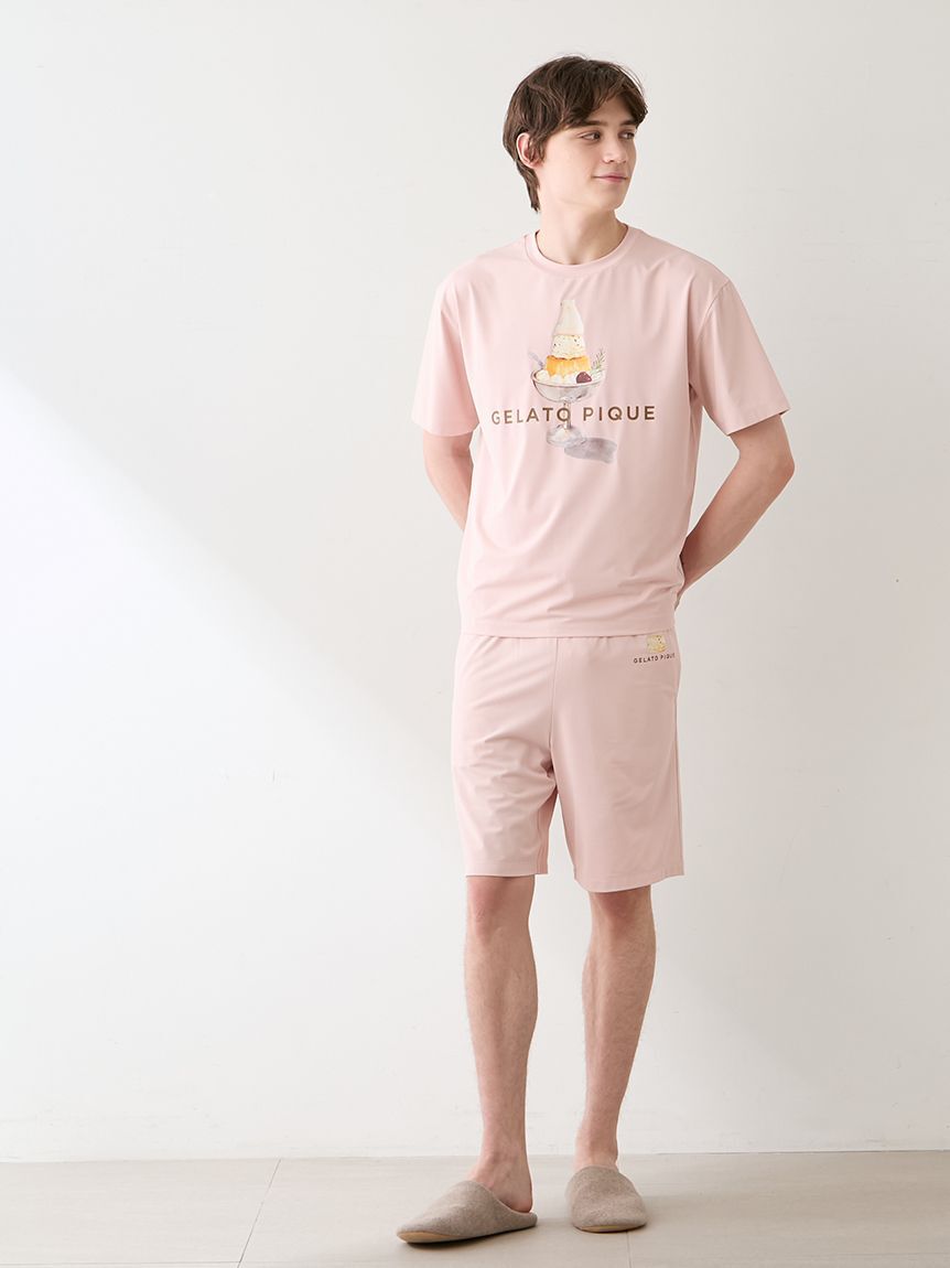 GELATO PIQUE HOMME「【HOMME】【接触冷感】【抗菌防臭】シロクマプリンTシャツ」|ルームウェア|