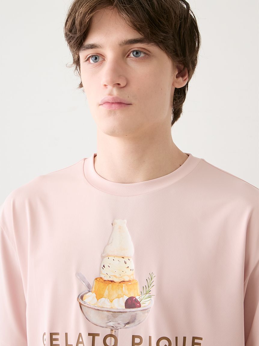 GELATO PIQUE HOMME「【HOMME】【接触冷感】【抗菌防臭】シロクマプリンTシャツ」|ルームウェア|