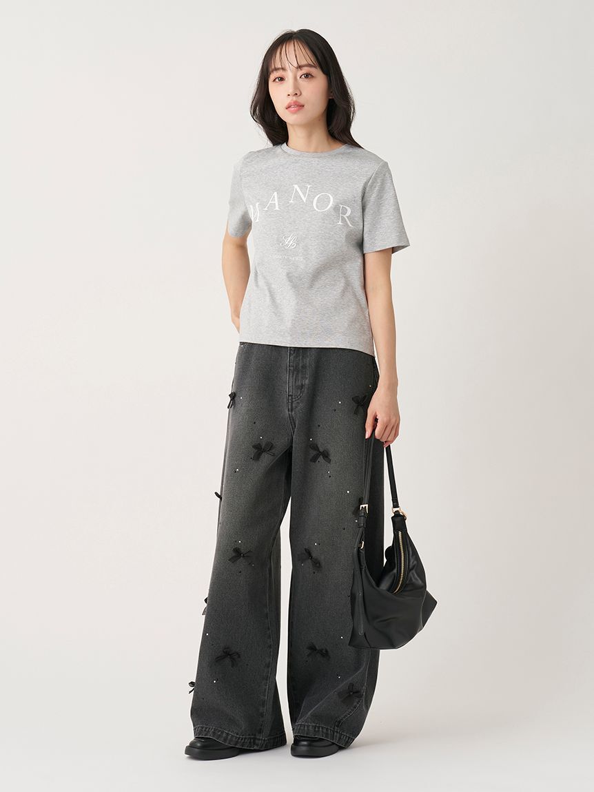 SNIDEL「ロゴプリントTシャツ」|Tシャツ・カットソー|