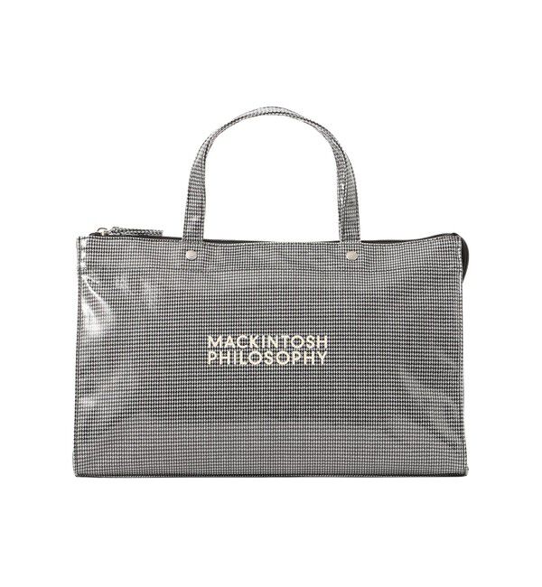 MACKINTOSH PHILOSOPHY「【Buckingham Tote（バッキンガムトート）】ロゴプリント ランドスケ―プ型」|トートバッグ|ブラック