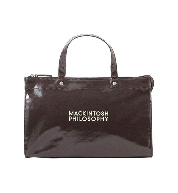 MACKINTOSH PHILOSOPHY「【Buckingham Tote（バッキンガムトート）】ロゴプリント ランドスケ―プ型」|トートバッグ|ブラウン