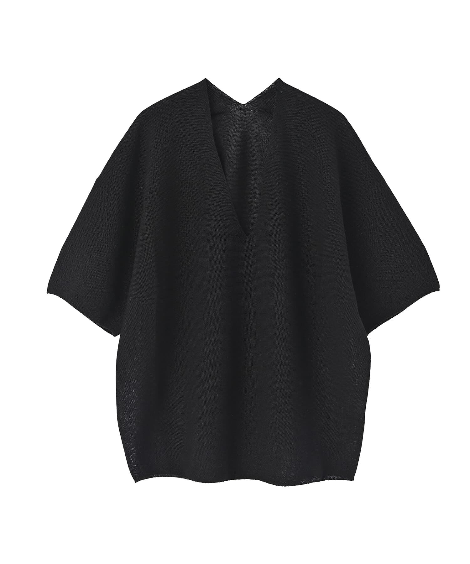 STYLE DELI「【LUXE】麻混リラックスVネックニットトップス」|Tシャツ・カットソー|