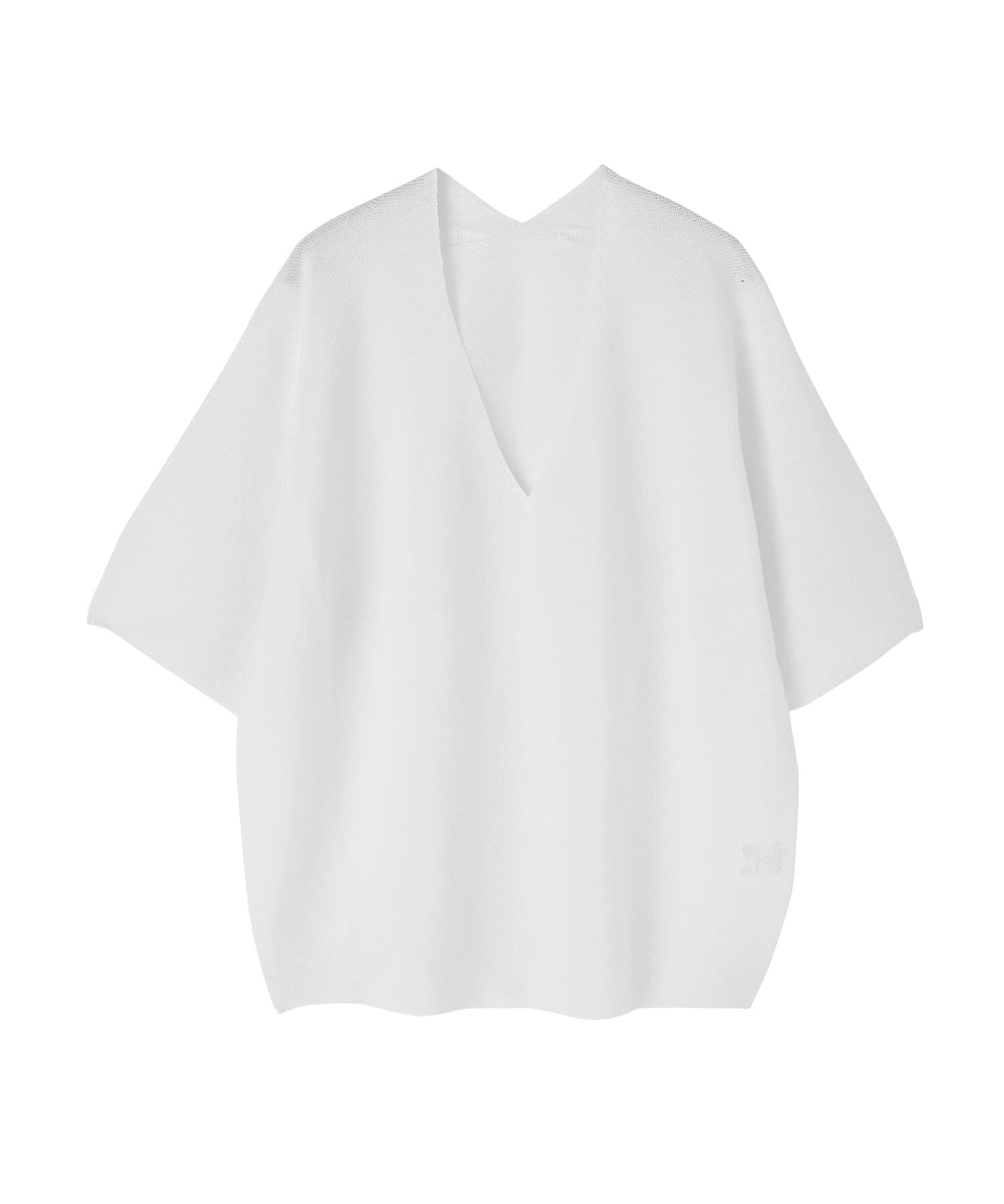 STYLE DELI「【LUXE】麻混リラックスVネックニットトップス」|Tシャツ・カットソー|