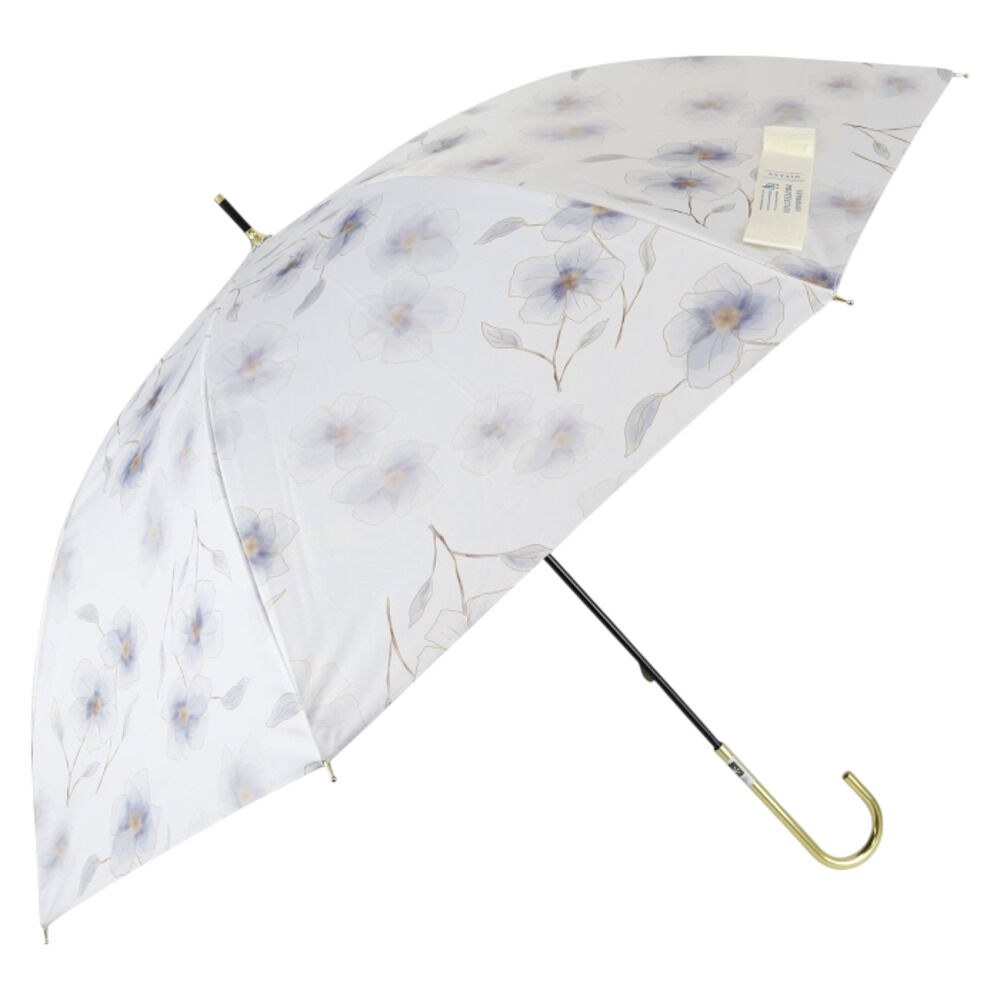 BACKYARD FAMILY「晴雨兼用傘 レディース 通販 長傘 晴雨兼用 雨傘 日傘 傘 かさ 55cm おしゃれ かわいい」|傘|ブルー1