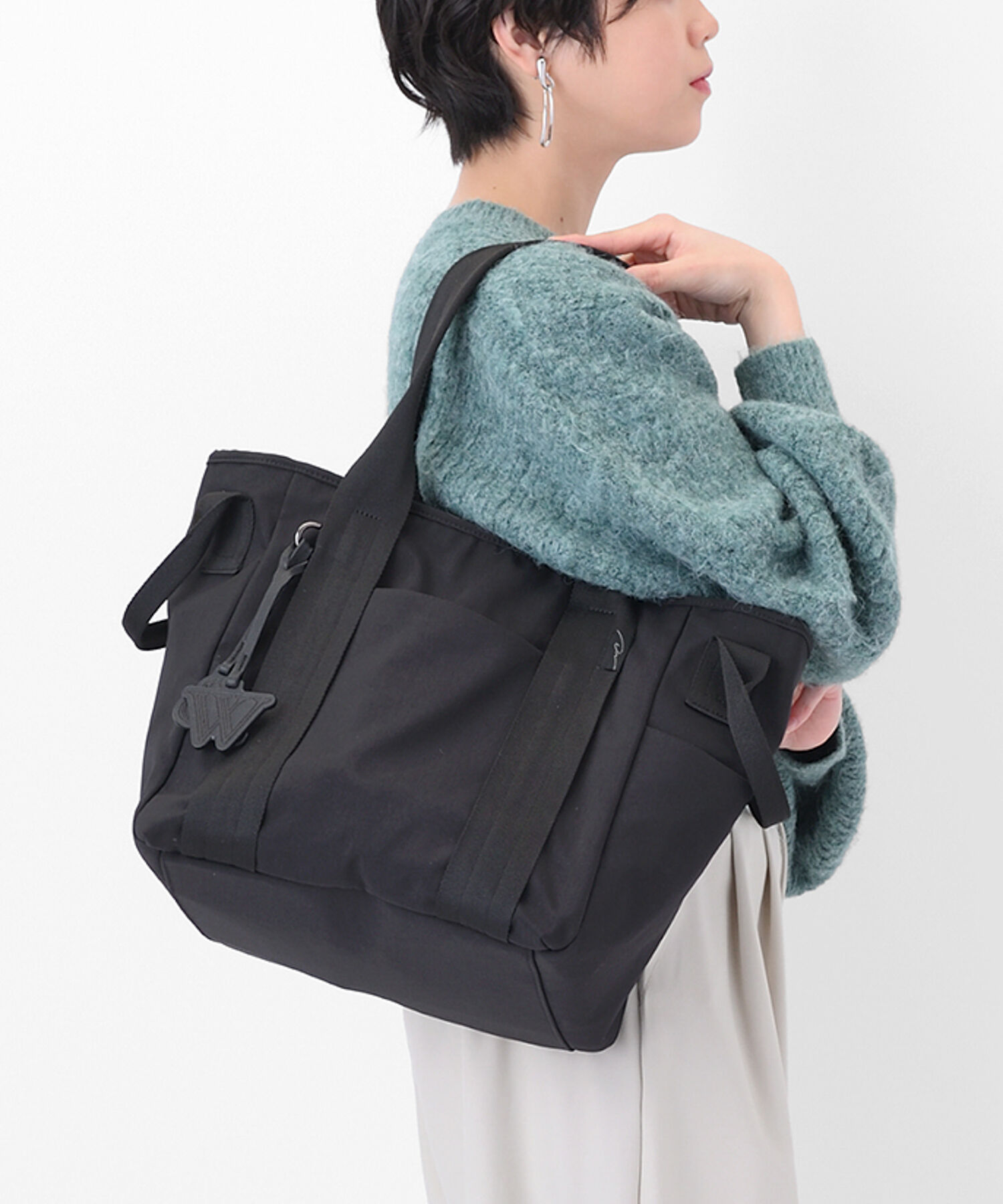 W&.Day/Night「W&.Day/Night エム―ト トートバッグ 2WAYバッグ マザーズバッグ バッグ A4サイズ 通勤 20521」|トートバッグ|ブラック