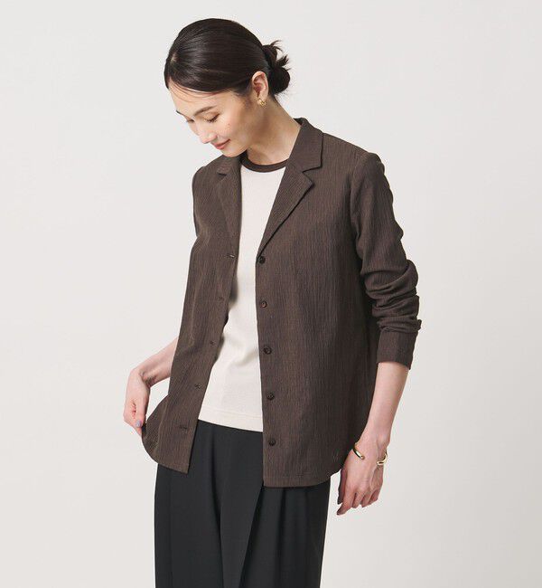 UNITED ARROWS「クレープ シャツ ジャケット ‐ウォッシャブル‐」|シャツ・ブラウス|