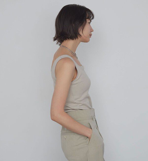 UNITED ARROWS green label relaxing「デコルテタンクトップ / カップインナー」|タンクトップ|