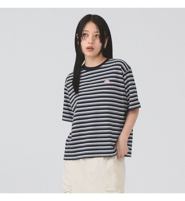 Ray BEAMS 「DANTON / コットン ジャージー Tシャツ 【夏 半袖 Tシャツ ダントン ボーダー 夏先取り】」|Tシャツ・カットソー|2701_NAVY*OFF