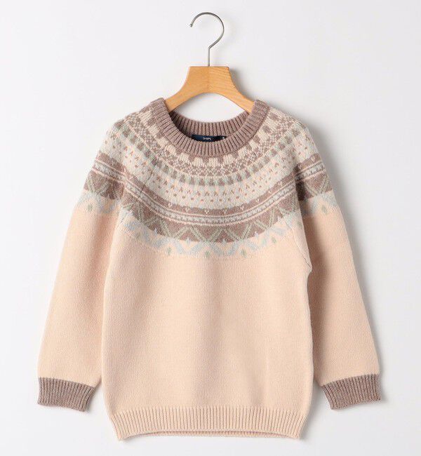 SHIPS KIDS「SHIPS KIDS:140～160cm /〈洗濯機可能〉フェアアイル ニット」|ニット・セーター|