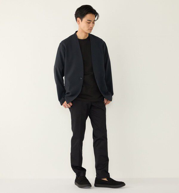 SHIPS Colors 「SHIPS Colors:〈吸水速乾・洗濯機可能〉2WAY ストレッチ ノーカラー ジャケット◇」|ノーカラージャケット|