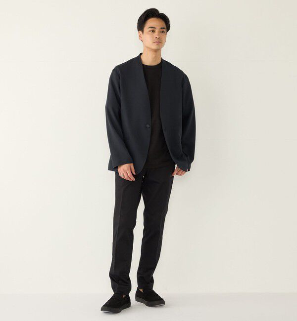 SHIPS Colors 「SHIPS Colors:〈吸水速乾・洗濯機可能〉2WAY ストレッチ ノーカラー ジャケット◇」|ノーカラージャケット|