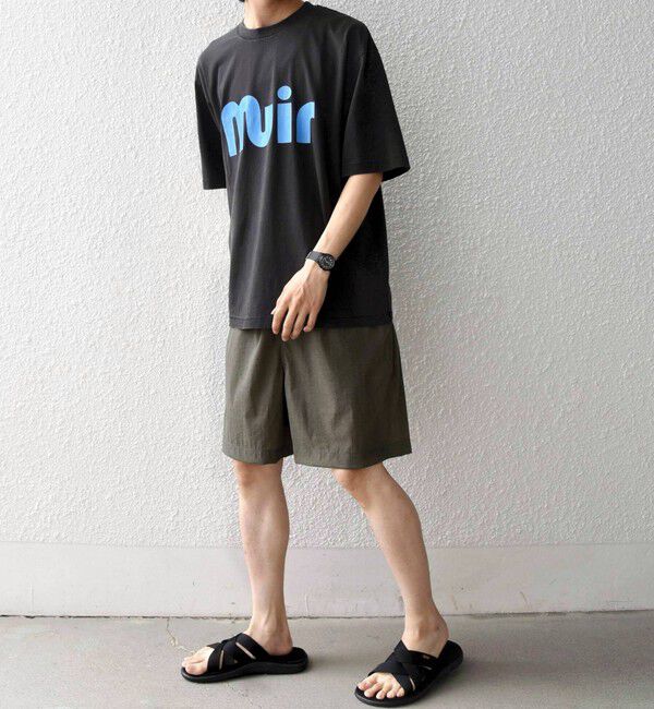 SHIPS any「【SHIPS any別注】ONEITA:〈洗濯機可能〉ピグメント ダイ リラックス ロゴ プリント Tシャツ◇」|Tシャツ・カットソー|
