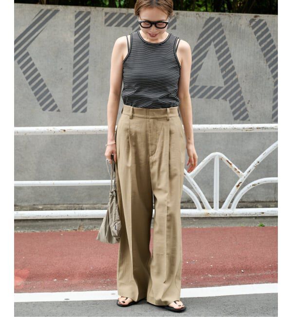 OUTDOOR PRODUCTS Usual Things「≪予約≫レーヨンドライタッチバックゴムスラックス セットアップ対応」|スラックス|