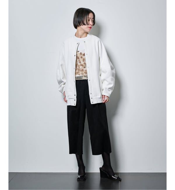  「SEEALL 別注 ERGONOMIC SNAP CARDIGAN [WHITE]：スウェット」|スウェット・ジャージ|