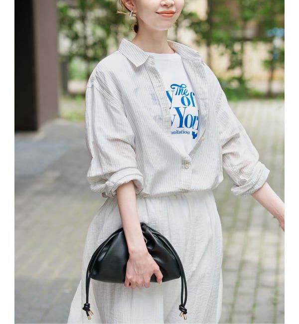 SLOBE IENA「《追加》リネンコットンレギュラーシャツ」|シャツ・ブラウス|ホワイト A