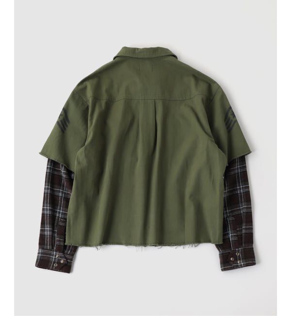 PULP「FAF (FAKE AS FLOWERS) / フェイク アス フラワーズ DOUBLE SLEEVE UTILITY SHIRTS」|シャツ・ブラウス|