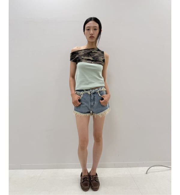 Oriens JOURNAL STANDARD「カモフラージュメッシュパネルTEE」|Tシャツ・カットソー|