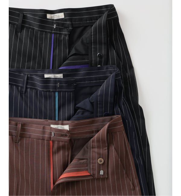 JOURNAL STANDARD relume「《予約》カラージップ ストライプスラックス」|スラックス|
