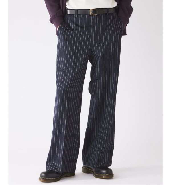 JOURNAL STANDARD relume「《予約》カラージップ ストライプスラックス」|スラックス|