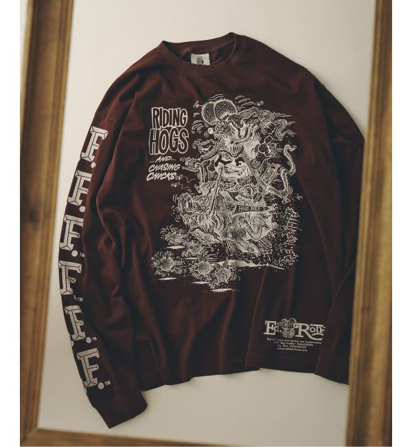 JOURNAL STANDARD relume「《予約》RAT FINK / ラットフィンク 別注 グラフィック ロンT」|Tシャツ・カットソー|ブラウン