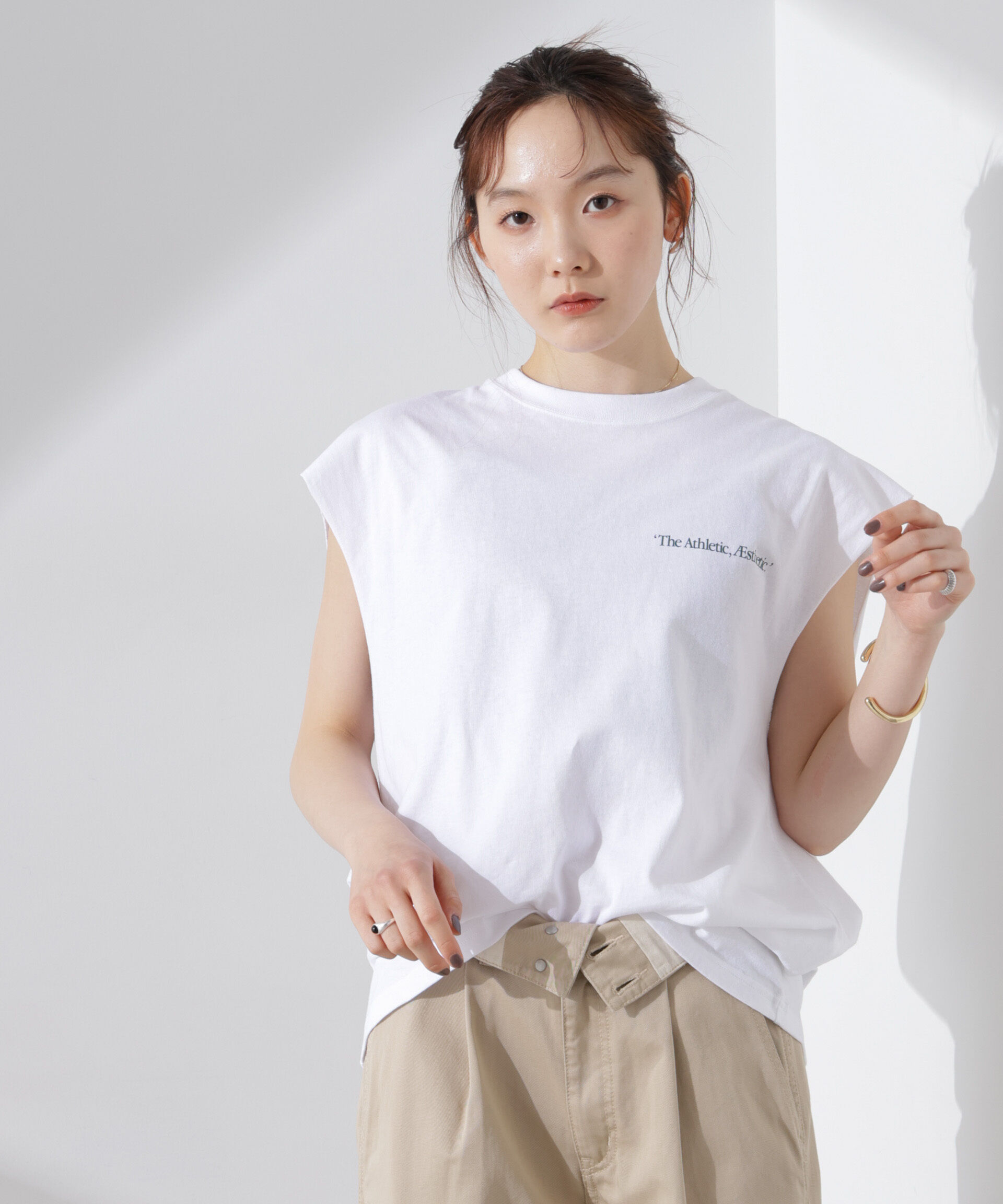 nano･universe「RUSSELL ATHLETIC/別注 Jersey Sleeveless Graphic T」|Tシャツ・カットソー|