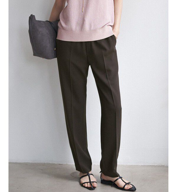 23区「【Oggi・CLASSY.掲載】ストレッチジョーゼット テーパード パンツ」|その他|ﾀﾞｰｸﾌﾞ