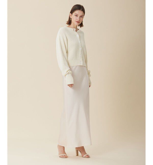 BEIGE,「LUCAS / ショート丈ニット」|カーディガン|