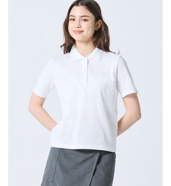 LACOSTE「ダブルカラー鹿の子鹿の子ポロシャツ」|ポロシャツ|