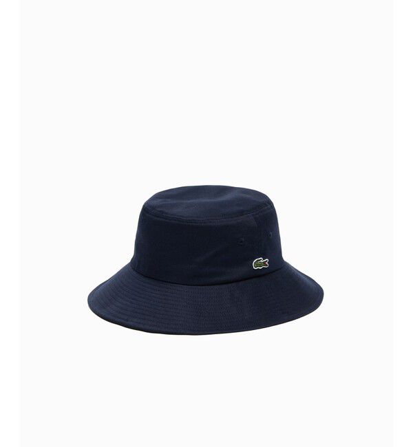 LACOSTE「ブランドネームロゴ刺繍エッセンシャルバケットハット」|ハット|