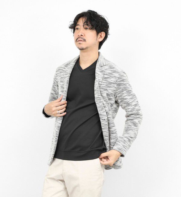 NOLLEY'S goodman「《ビジカジ対応》シルケットスムース VネックドレスTシャツ 26SS」|Tシャツ・カットソー|