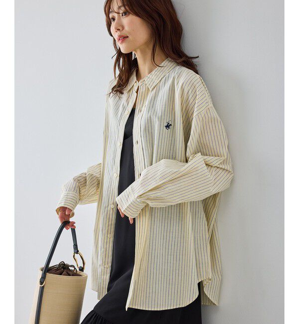 Rope&rsquo;Picnic「【BEVERLYHILLS POLO CLUB・一部店舗限定】ストライプビッグシルエットシャツ」|シャツ・ブラウス|