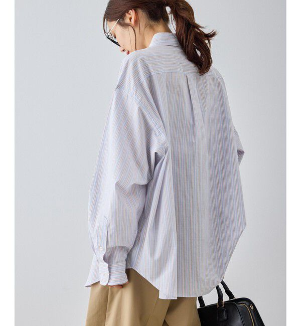 Rope&rsquo;Picnic「【BEVERLYHILLS POLO CLUB・一部店舗限定】ストライプビッグシルエットシャツ」|シャツ・ブラウス|