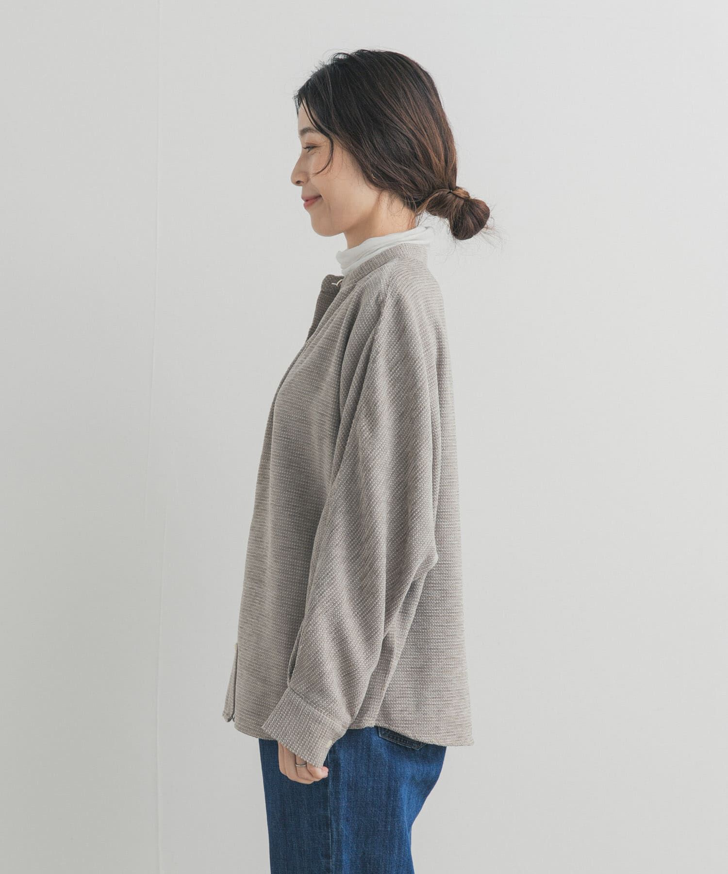 URBAN RESEARCH DOORS「ドルマンバンドカラーシャツ」|シャツ・ブラウス|