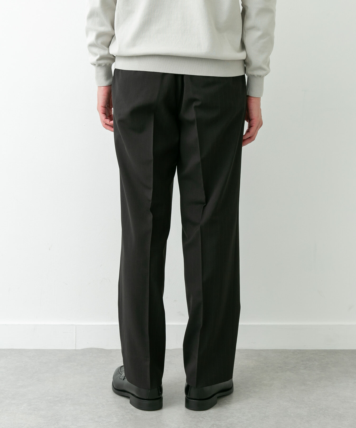 URBAN RESEARCH DOORS「LIFE STYLE TAILOR　TRABESTストライプ2タックパンツ」|スラックス|